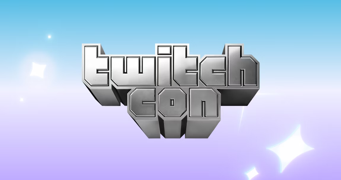 Illustration du logo TwitchCon métalisé